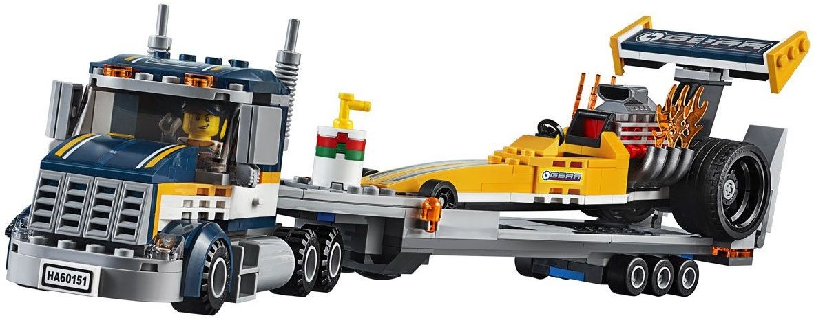 Lego Конструктор City "Грузовик для перевозки драгстера" 333 детали