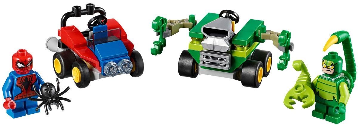 Lego Конструктор Super Heroes "Mighty Micros: Человек-паук против Скорпиона" 79 деталей
