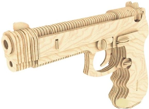 Мир деревянной игрушки Сборная модель "Беретта М92F"