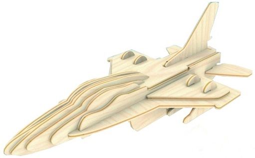 Мир деревянной игрушки Сборная модель "Самолет F16"