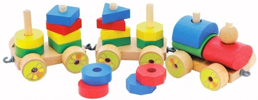 Мир деревянной игрушки Конструктор "Паровозик малый"