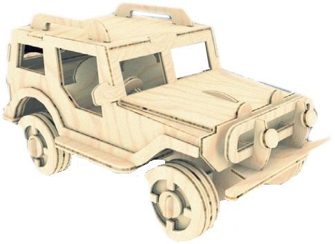 Мир деревянной игрушки Сборная модель "Внедорожник"
