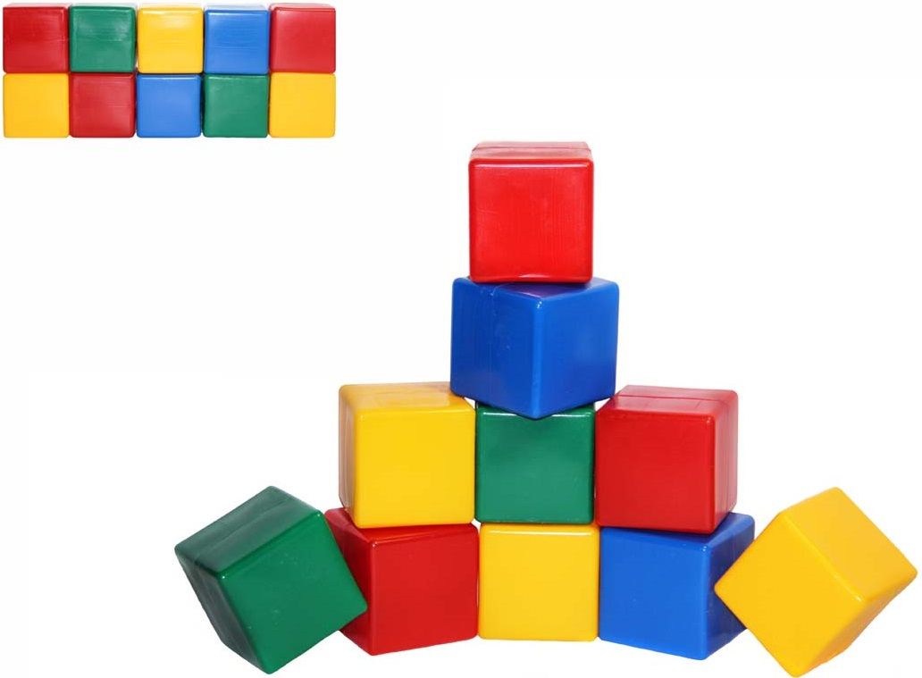 СВСД Строительный набор кубиков 10 шт.