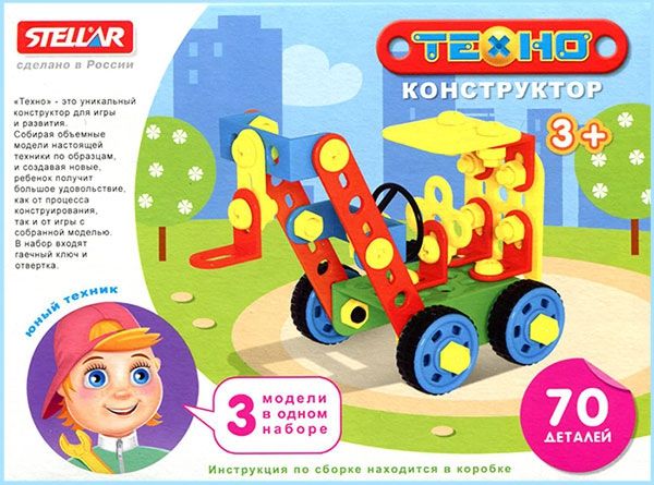 Стеллар Конструктор "Технокран" 70 деталей