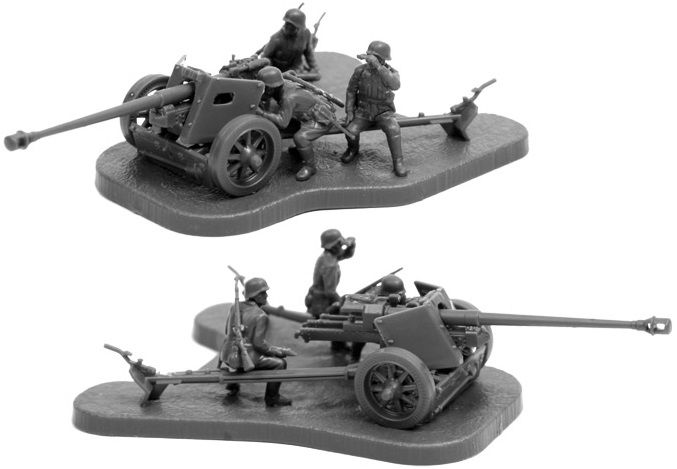 Звезда Сборная модель "Немецкая противотанковая пушка ПАК-40 с расчетом"