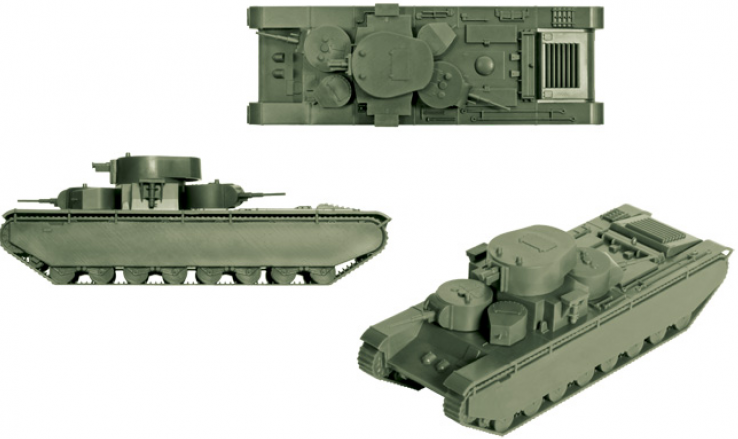 Звезда Сборная модель танка "Т-35"
