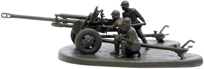 Звезда Сборная модель "Советская противотанковая пушка ЗИС-3 с расчетом"