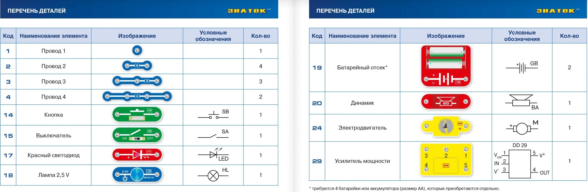 Знаток Конструктор "34 схемы"