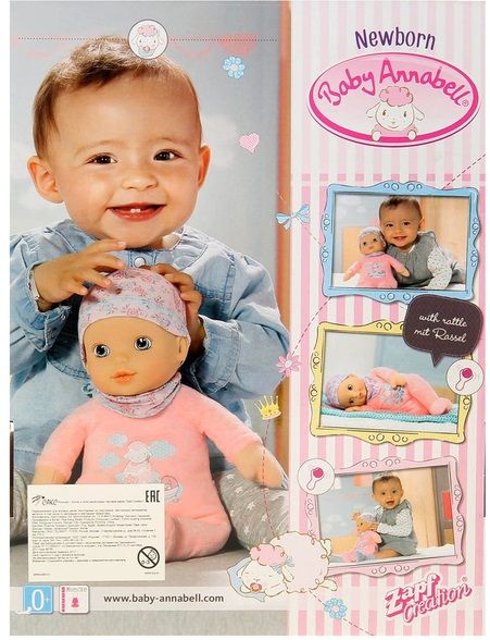 Zapf Creation Пупс "Baby Annabell" мягкая с твердой головой, 30см