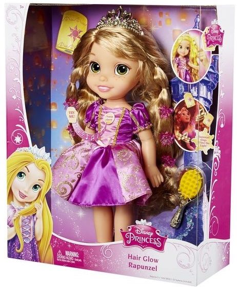 Disney Princess Кукла "Принцессы Диснея. Рапунцель со светящимися волосами"