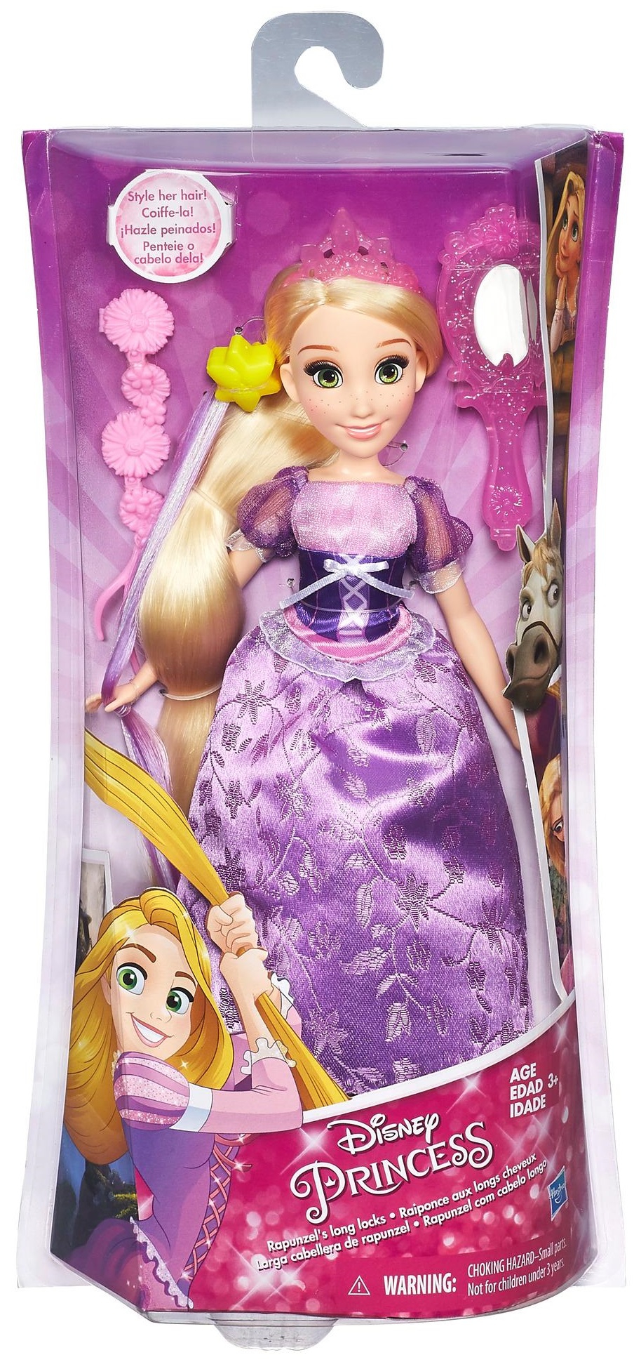 Hasbro Кукла Disney Princess "Принцесса с длинными волосами и аксессуарами"