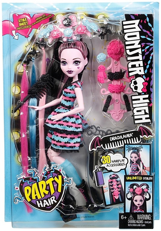 Mattel Кукла Monster High "Стильные прически Дракулауры"