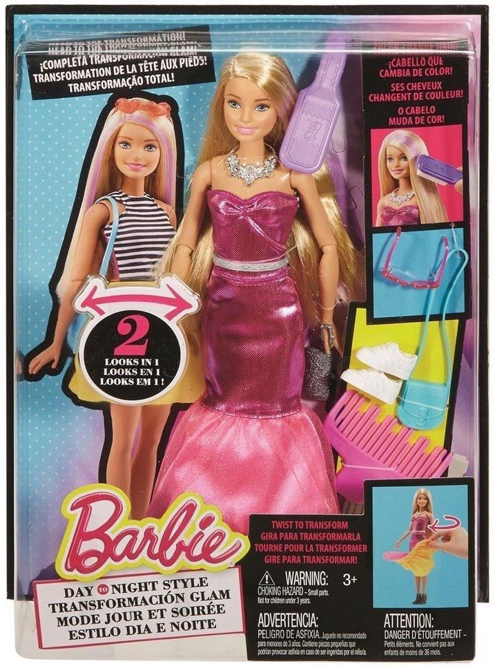 Mattel Кукла Barbie в платье-трансформере