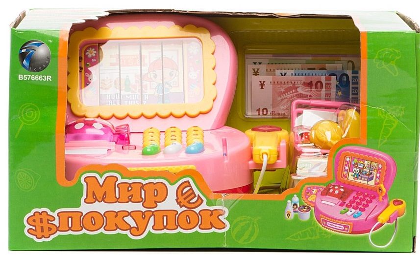 Play Smart Касса  "Мир покупок" (с продуктами)