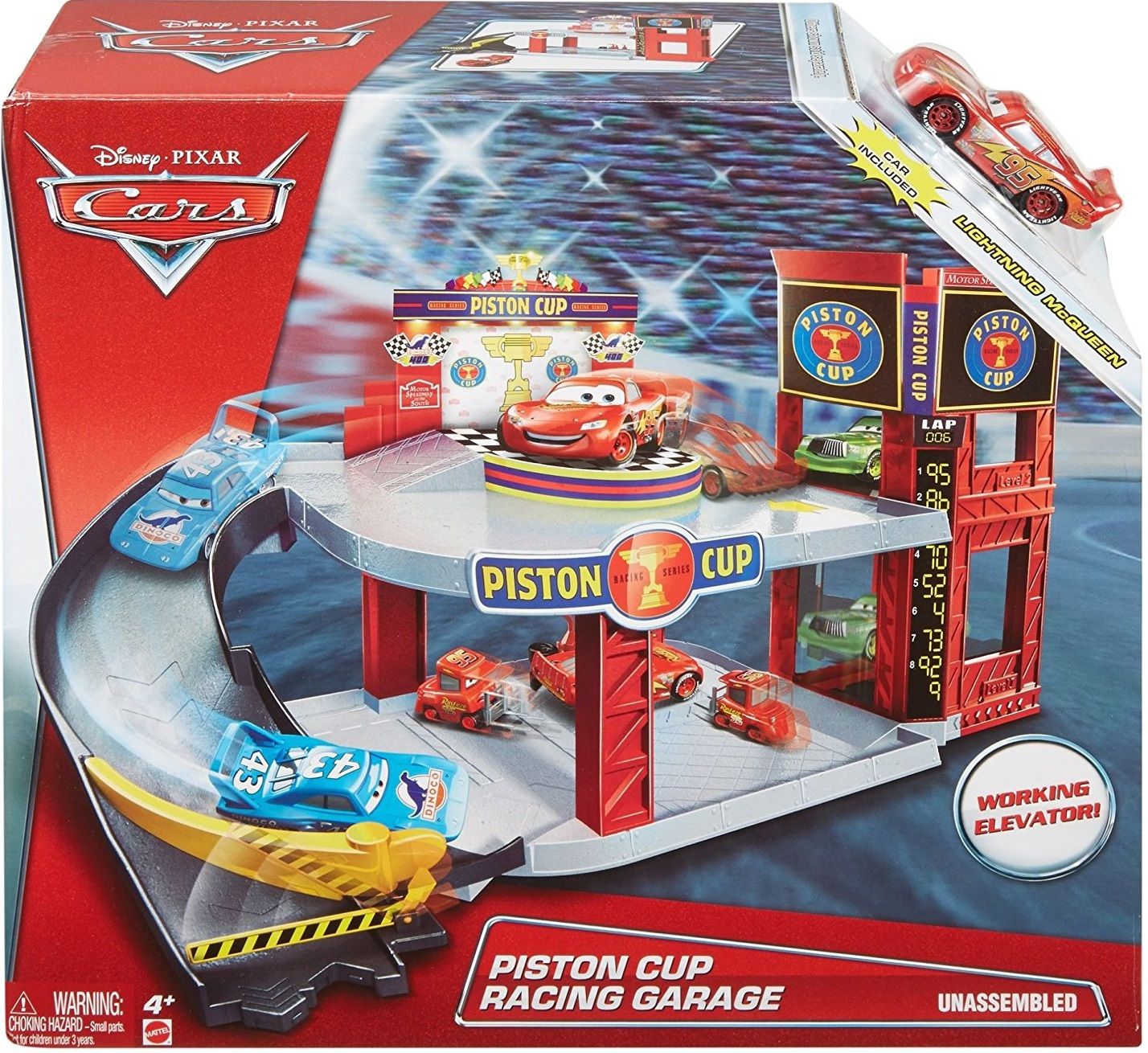 Mattel Игровой набор "Тачки. Большой гараж" (Cars - Racing Garage)