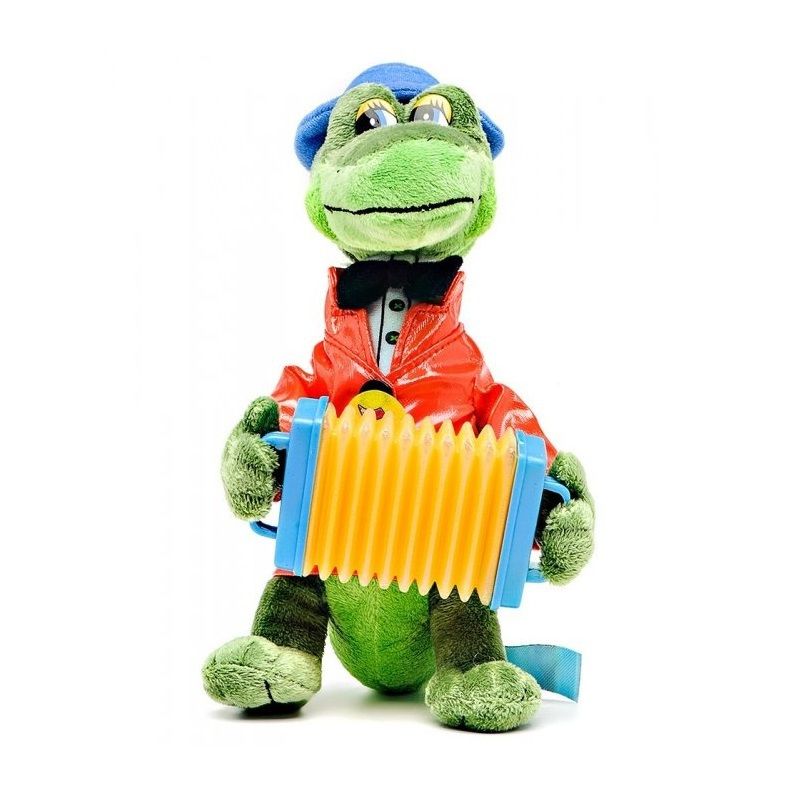 Мульти-Пульти Мягкая игрушка "Крокодил Гена", с аккордеоном