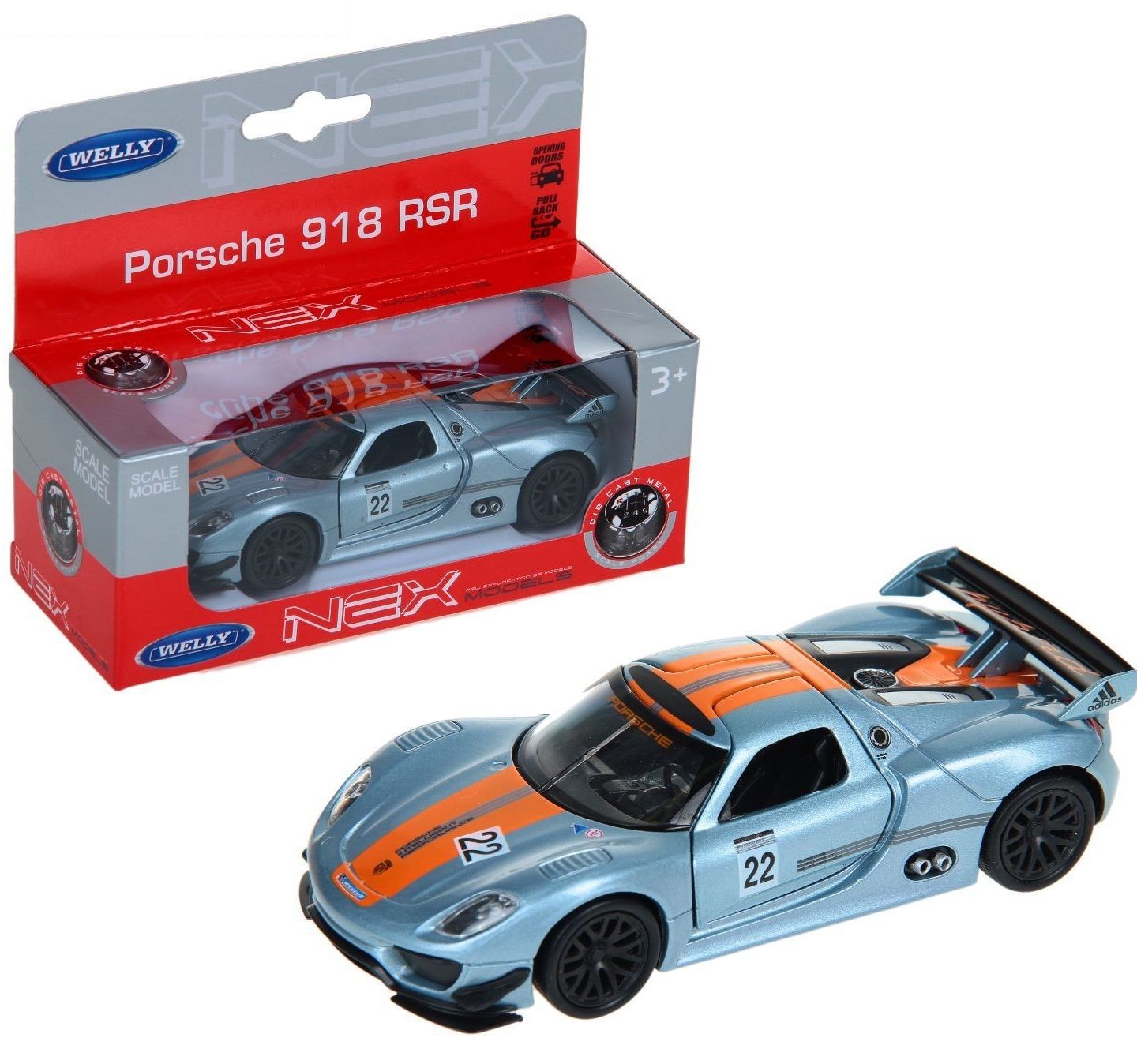 Welly Модель машины "Porsche 918 RSR"