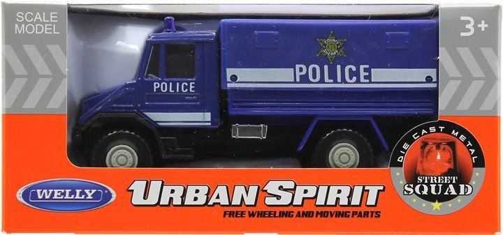 Welly Модель машины Грузовик с кузовом "Полиция"