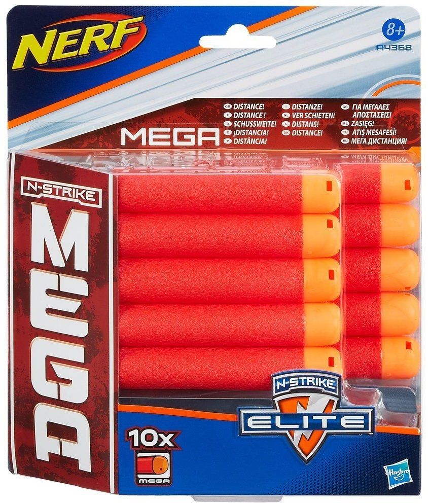 Hasbro Комплект стрел Nerf "Элит"для бластеров Мега, 10 шт.