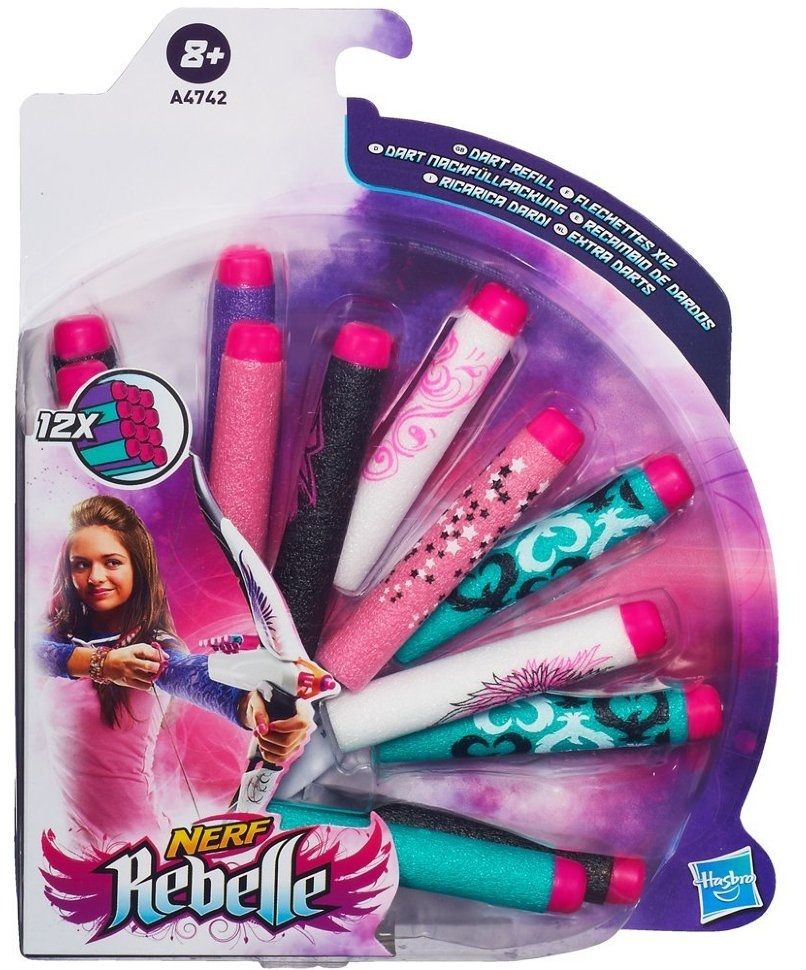 Hasbro Комплект стрел Nerf "N-Rebelle" для бластеров и луков, 12 шт.