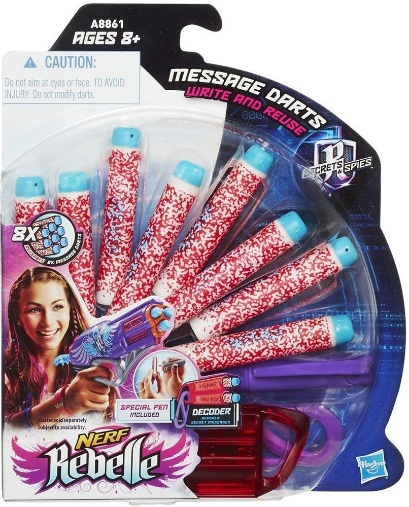 Hasbro Комплект стрел Nerf "N-Rebelle" для секретных сообщений, 8 шт.