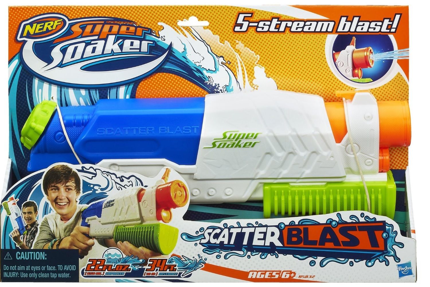 Hasbro Бластер Nerf "Супер Сокер Скаттербласт"