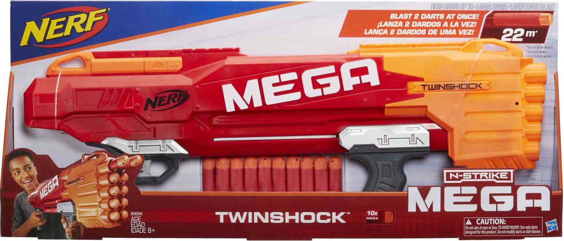 Hasbro Бластер Nerf "Mega Twinshock" (Мега Твиншок)