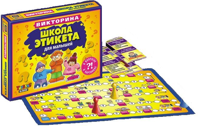 Top Games Настольная игра "Викторина. Школа этикета"