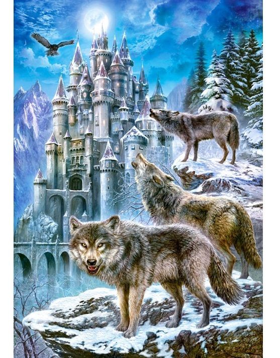 Castorland Пазл "Волки и замок"