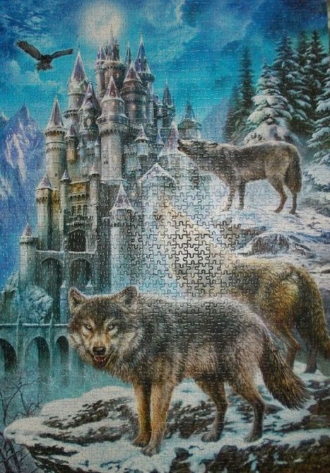 Castorland Пазл "Волки и замок"