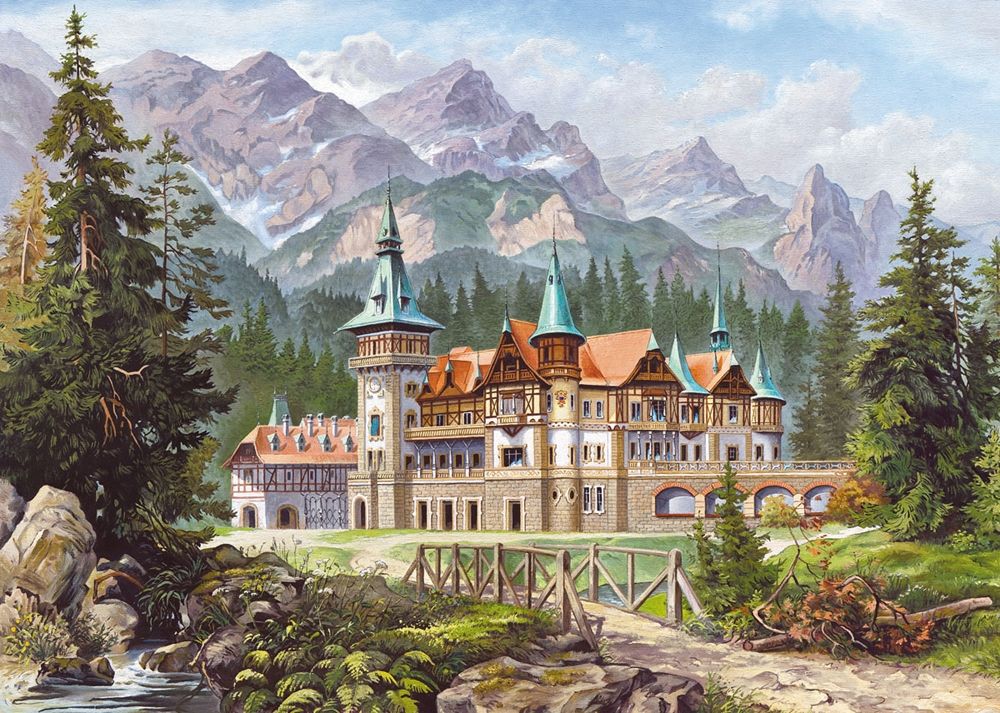 Castorland Пазл "Замок у подножия гор"