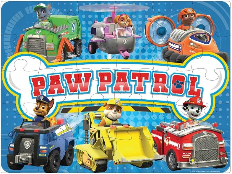 Spin Master Коврик-пазл Paw Patrol "Щенячий патруль", 24 элемента