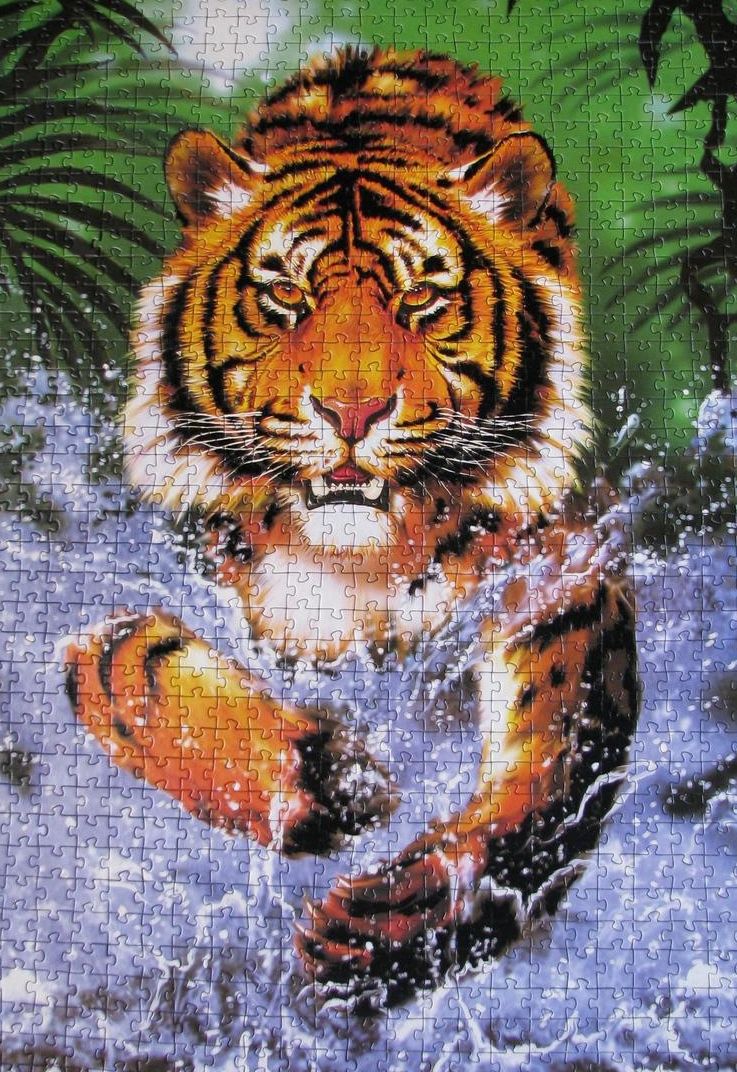 Step Puzzle Пазл "Тигр", Бархатная коллекция