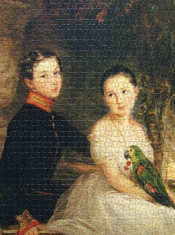 Step Puzzle Пазл "Дети с попугаем", Русские музеи