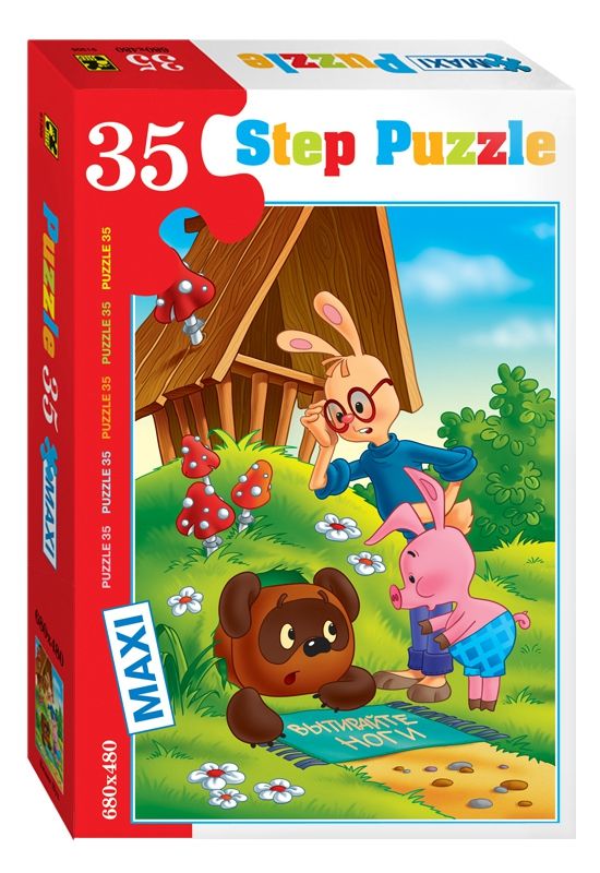 

Головоломки, пазлы Step Puzzle, Пазл-макси "Винни Пух", Союзмультфильм
