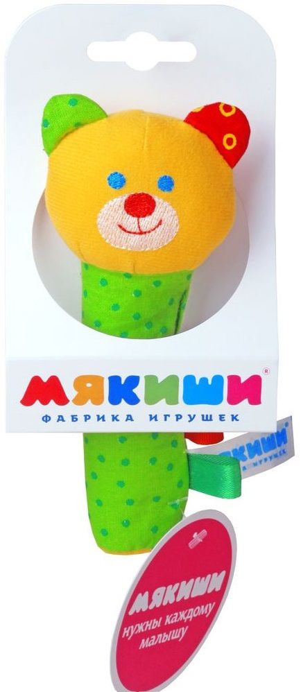 Мякиши Мягкая погремушка "Мишка"