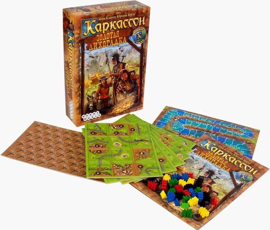 Hobby World Настольная игра "Каркассон. Золотая лихорадка." (Carcassonne: Gold Rush)