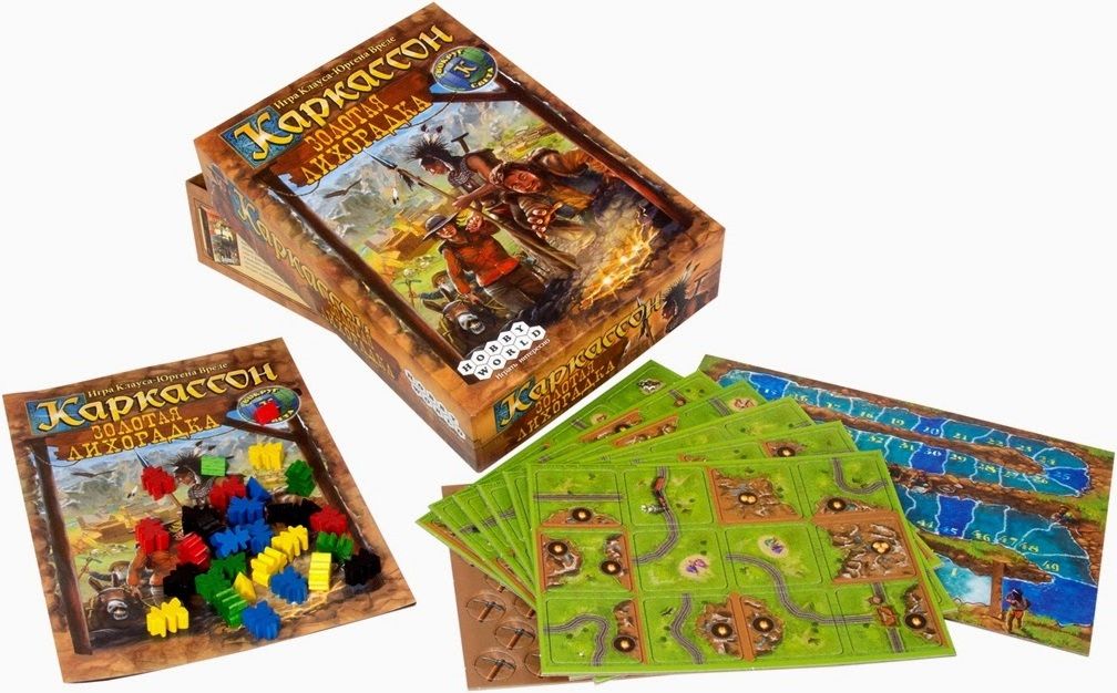 Hobby World Настольная игра "Каркассон. Золотая лихорадка." (Carcassonne: Gold Rush)