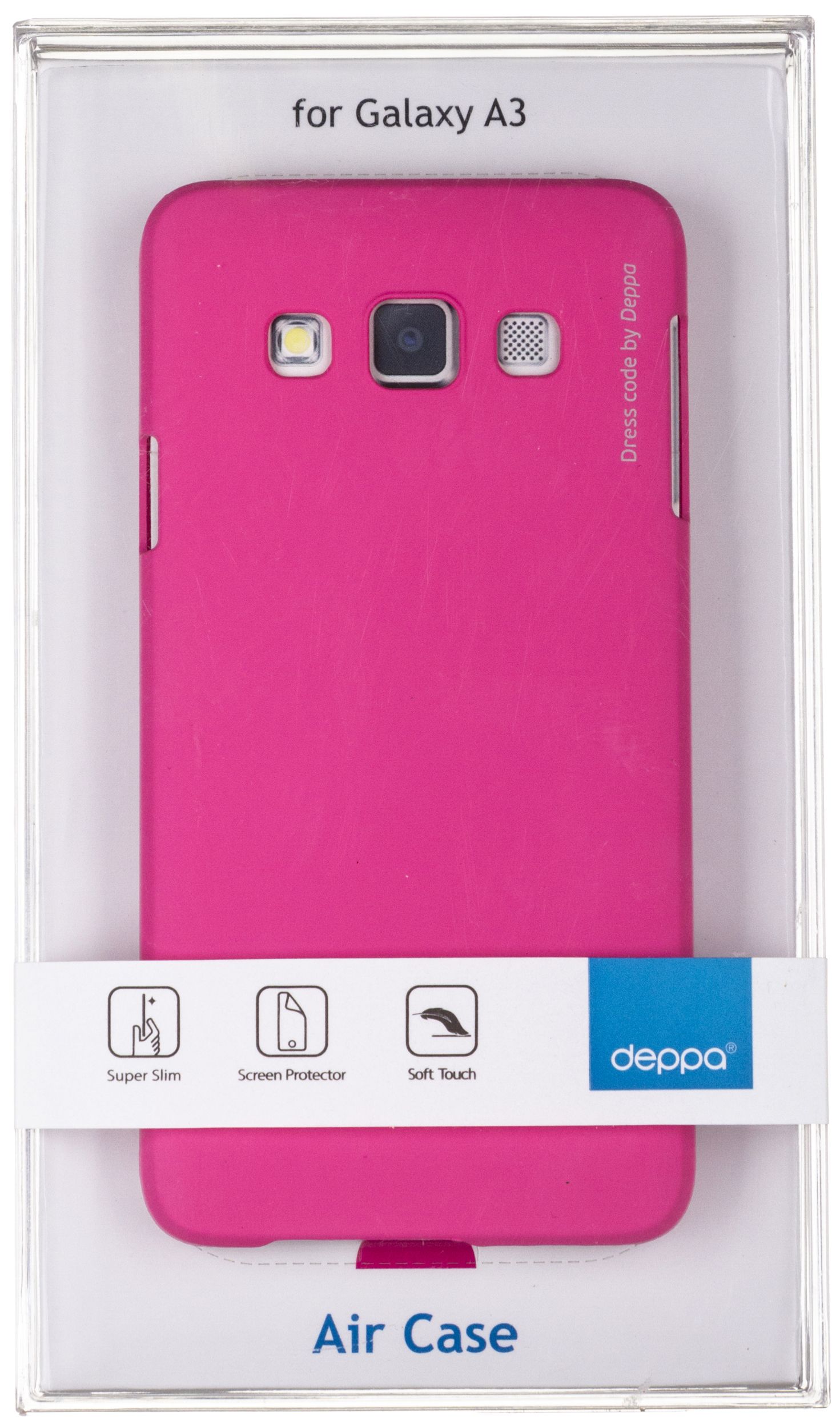Deppa Пластиковая накладка Air Case для Samsung Galaxy A3 A300F и защитная пленка