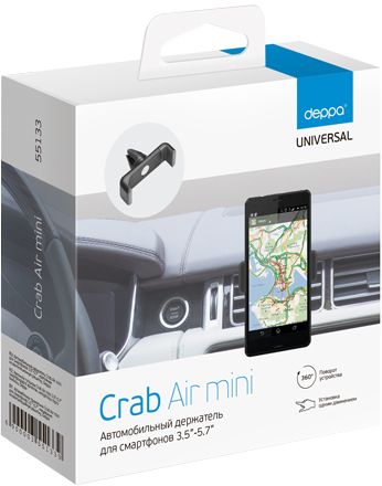 Deppa Автомобильный держатель Crab Air mini