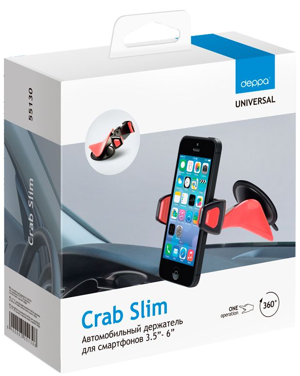 Deppa Автомобильный держатель Crab Slim