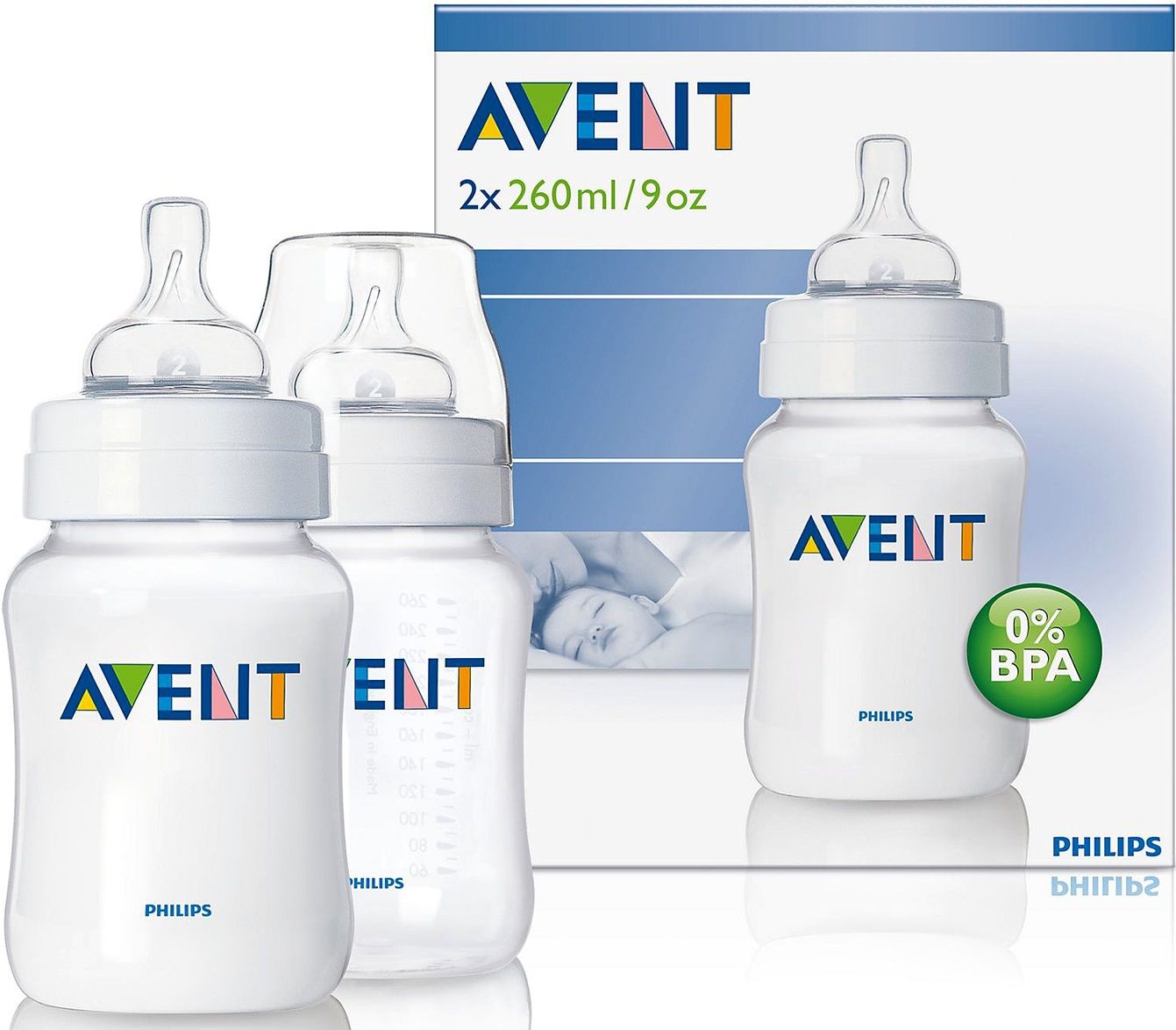 Philips Avent Бутылочки для кормления PP 260 мл.