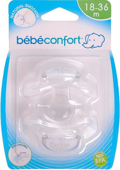 Bebe Confort Пустышки силиконовые Physio Dummies Т3, 18-36 мес.