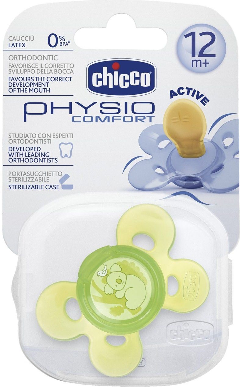 Chicco Пустышка латексная Physio Comfort (12 м+)