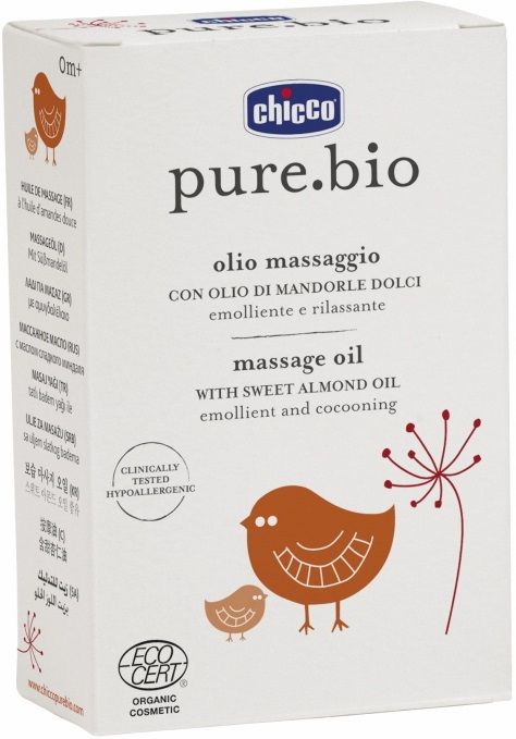 Chicco Массажное масло "Pure Bio", 100 мл