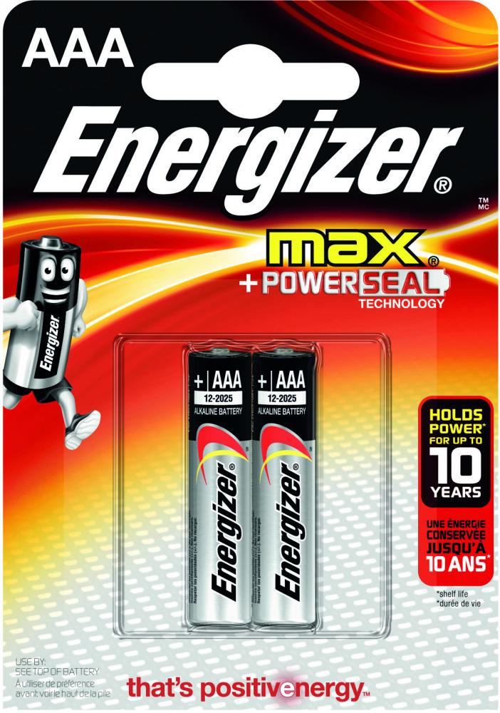 Energizer Батарейки AAА Max, 2 шт. (LR03-E92)