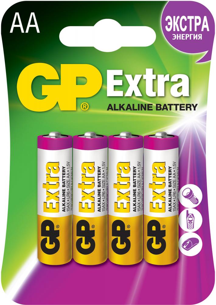 GP Батарейки Extra AAА, 4 шт. (GP15AX-2CR4)