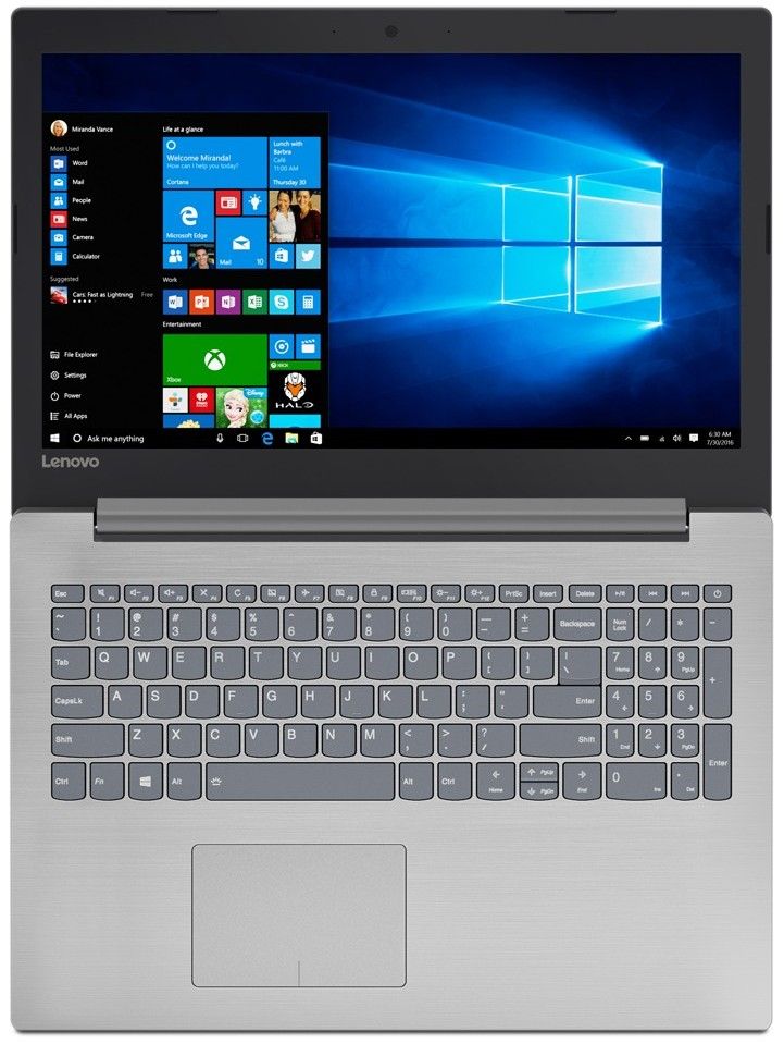 Lenovo IdeaPad 320-15IAP (Intel Celeron N3350 1100 MHz/15.6"/1366x768/4Gb/500Gb HDD/DVD-RW/Intel HD Graphics 500/Wi-Fi/Bluetooth/DOS) 80XR015NRK