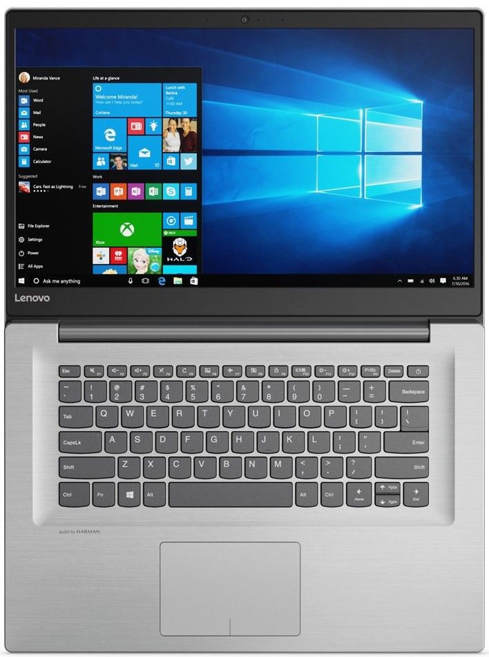 Lenovo IdeaPad 320S-15IKBR (Intel Core i5 8250U 1600 MHz/15.6"/1920x1080/4Gb/1000Gb HDD/DVD нет/NVIDIA GeForce 940MX/Wi-Fi/Bluetooth/Windows 10 Home) 81BQ005ERU