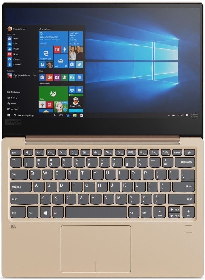 Lenovo IdeaPad 720S-13IKB (Intel Core i7 7500U 2700 MHz/13.3"/3840x2160/8Gb/1024Gb SSD/DVD нет/Intel HD Graphics 620/Wi-Fi/Bluetooth/Windows 10 Home) 81A8000YRK